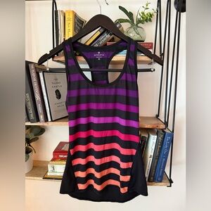 Chi Tank Bold Stripe in Majestic Purple